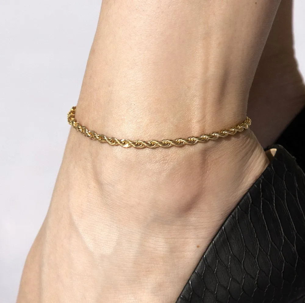 5mm Rope Chain Anklet