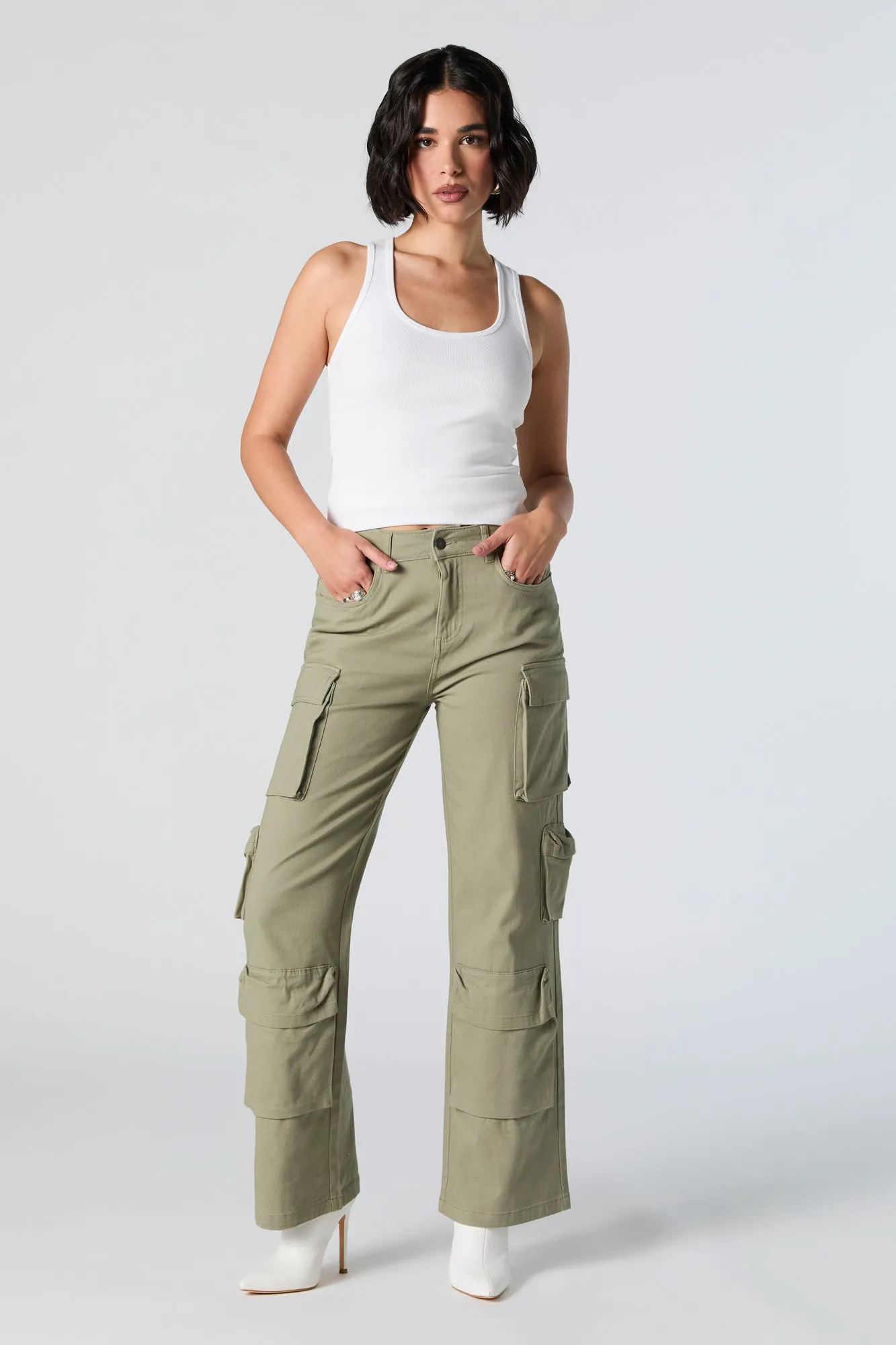 6 Pocket Straight Leg Cargo Pant