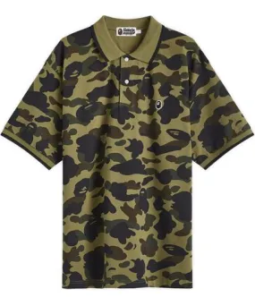 A Bathing Ape Men's 1st Camo One Point Polo Shirt