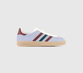 adidas Gazelle Indoor Blue Dawn Collegiate Burgundy Collegiate Green Trainers