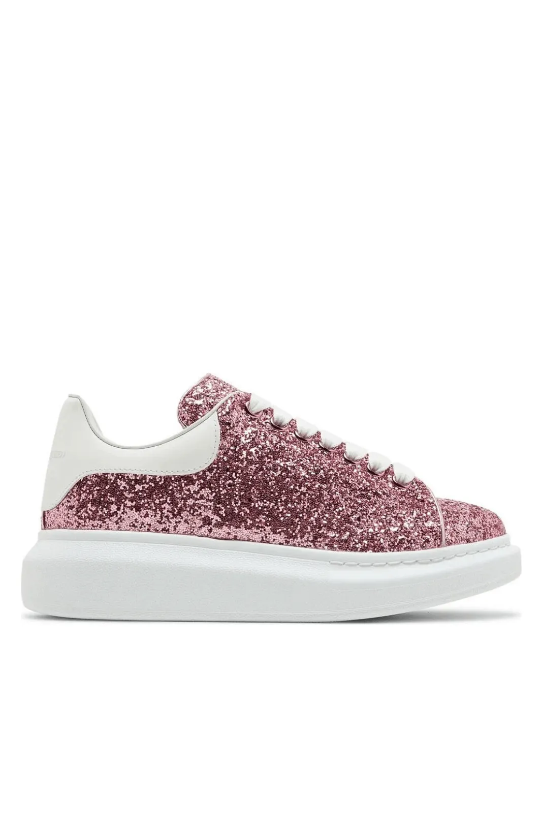 Alexander McQueen Wmns Oversized Sneaker Pink White Glitter