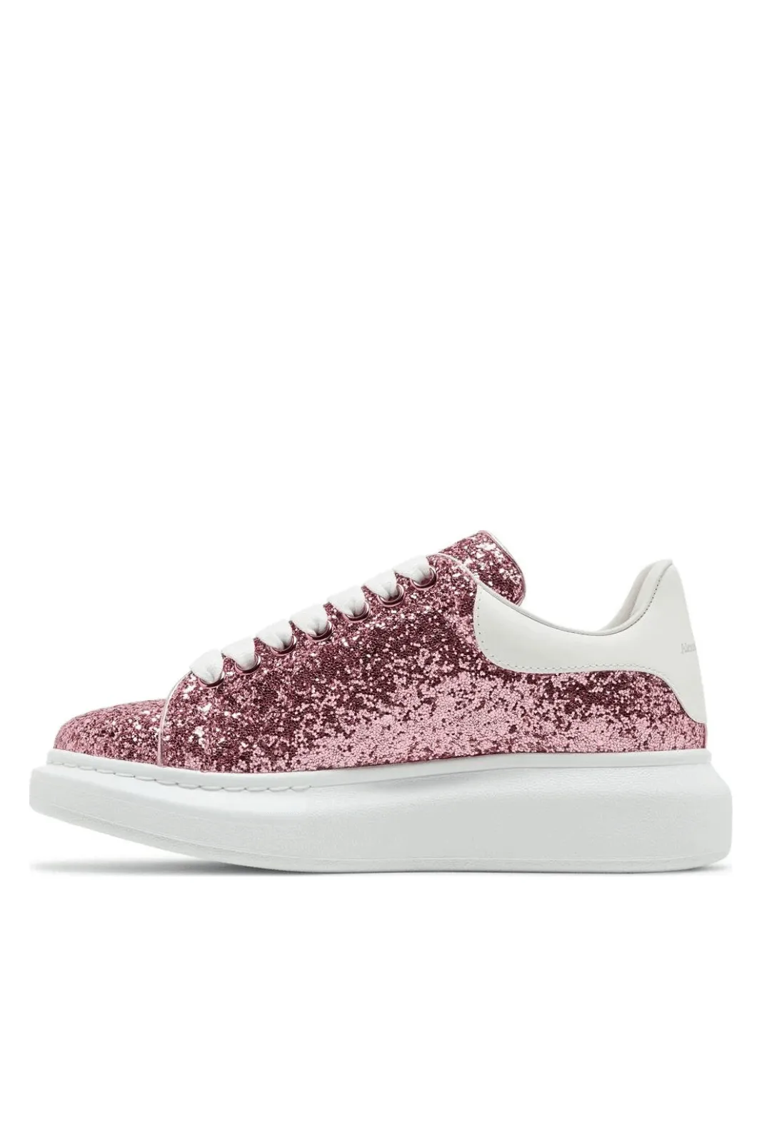 Alexander McQueen Wmns Oversized Sneaker Pink White Glitter