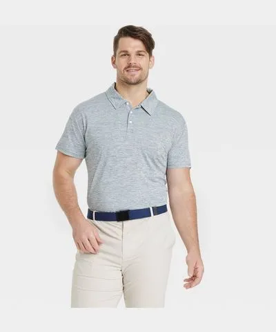 All In Motion Men's Big Striped Polo Shirt