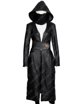 Angela Abar Watchmen Black Hooded Coat - Watchmen Coat