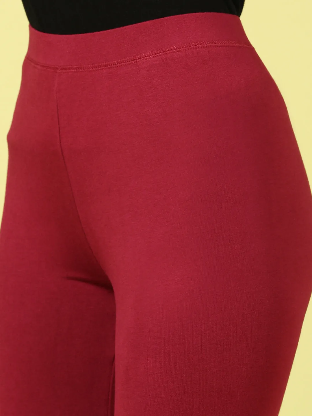 Ankle Length Leggings Viscose-Wine