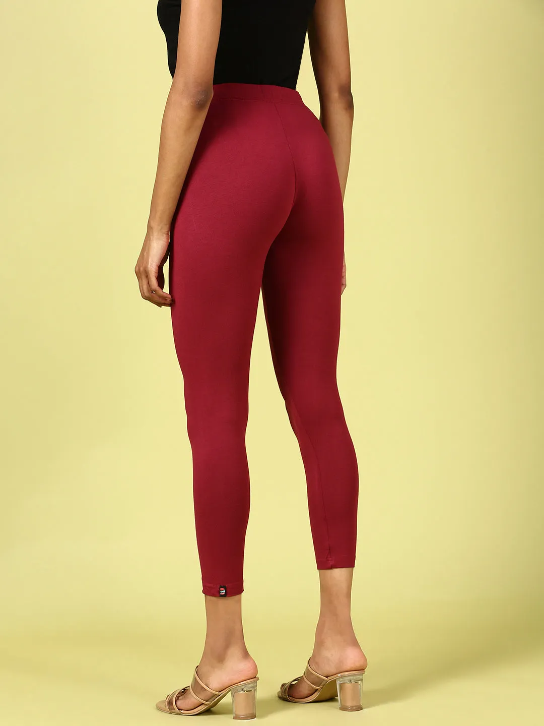 Ankle Length Leggings Viscose-Wine