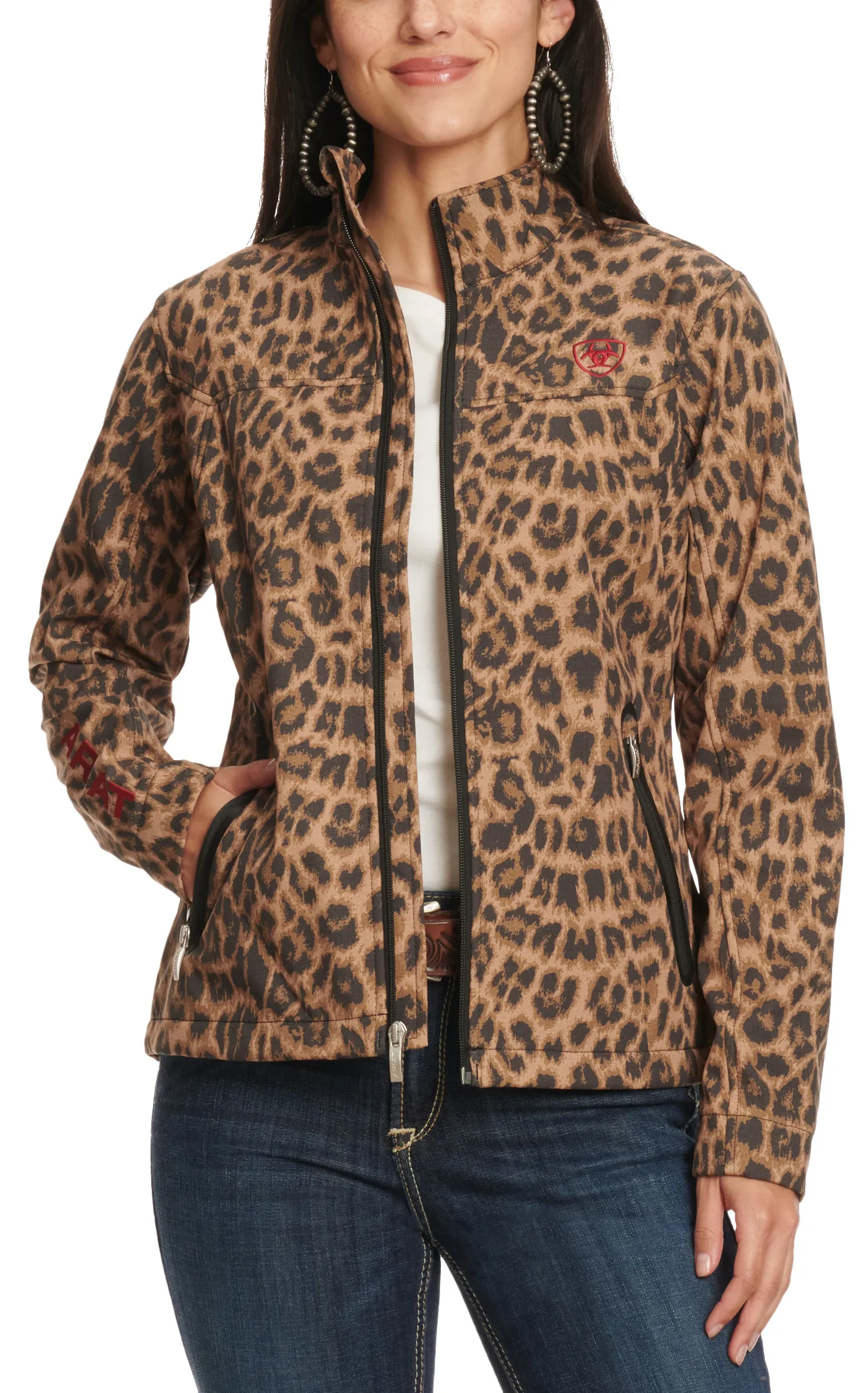 Ariat Women's Leopard Print Team Softshell Jacket