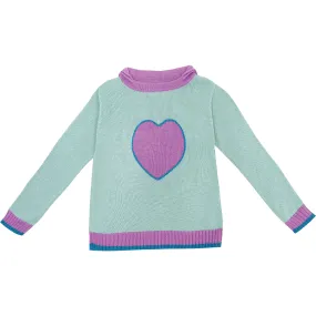 BabyBox Clothing Summer Love Sweater, Lilac & Green Mint