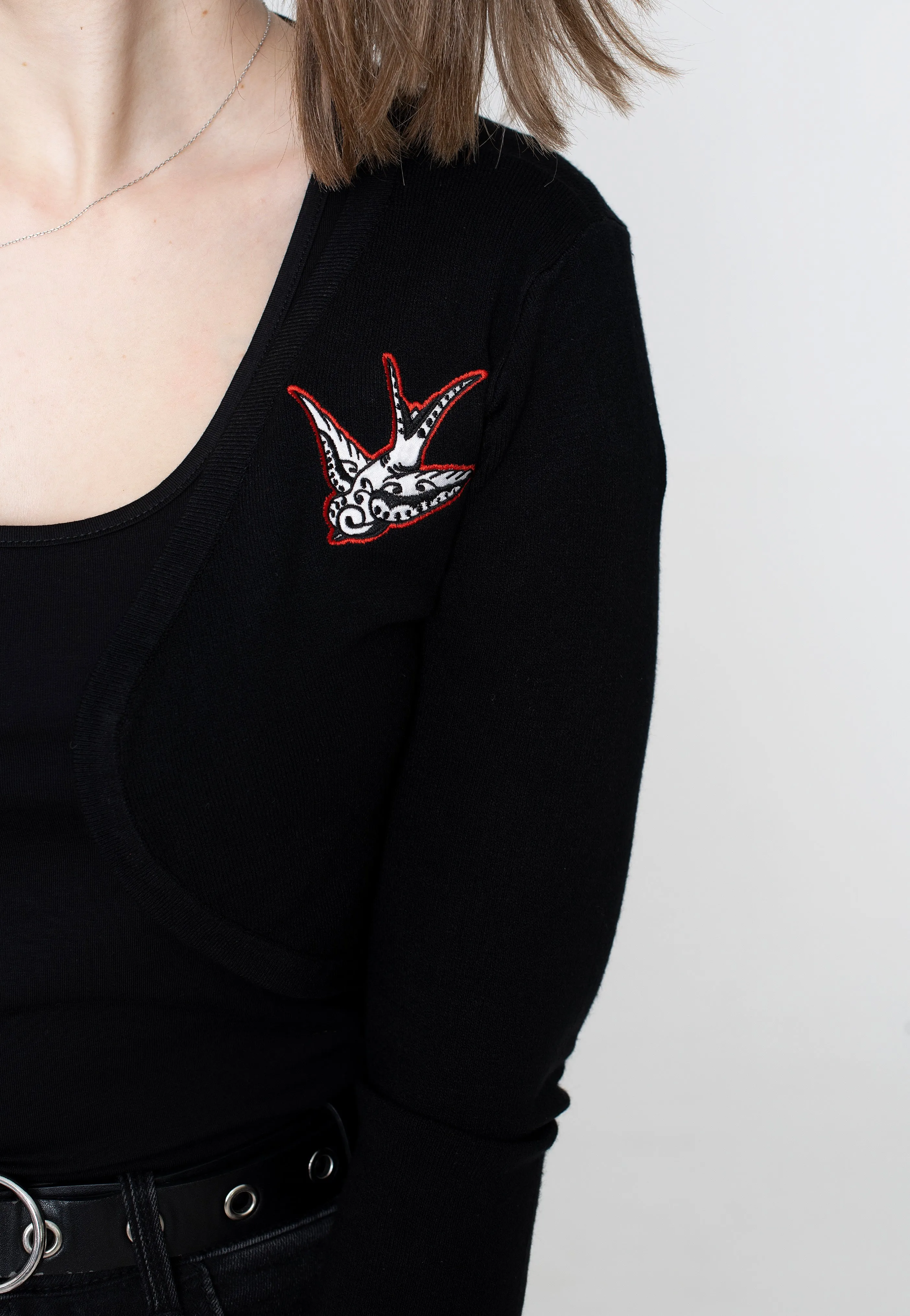 Banned Apparel - Swallows Black/White - Bolero