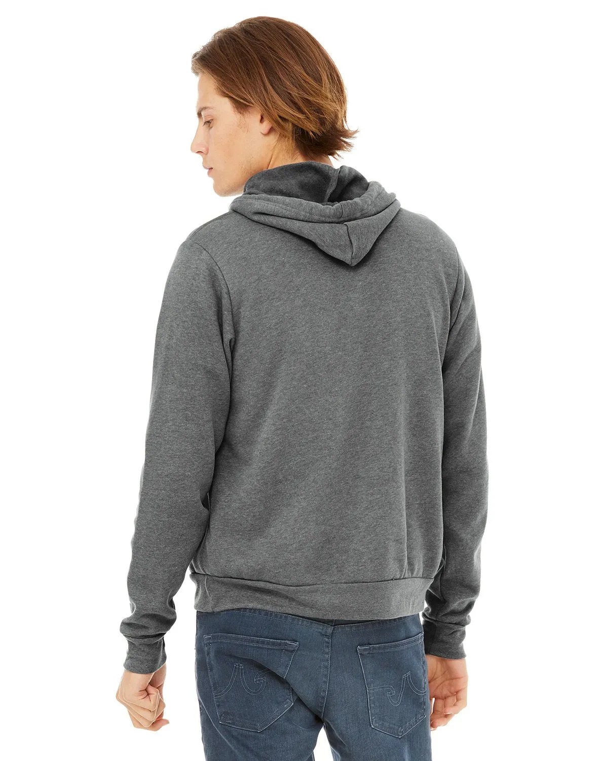 Bella + Canvas Unisex Sponge Fleece Pullover Hoodie 3719 Deep Heather