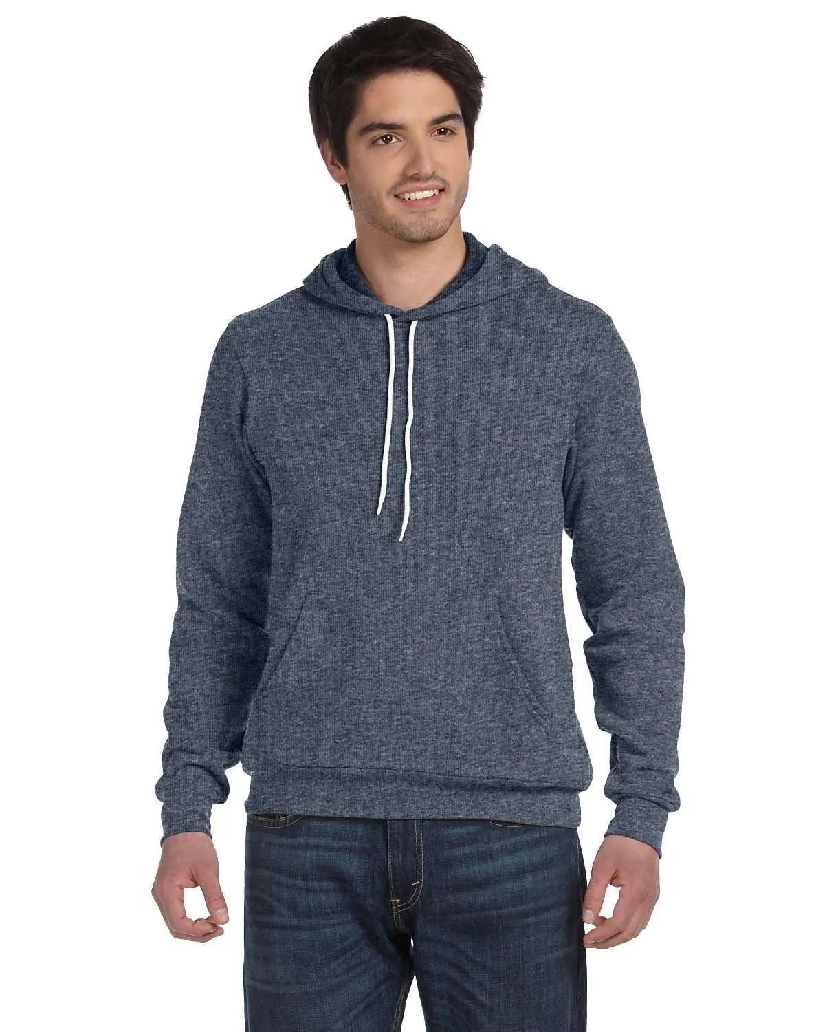 Bella + Canvas Unisex Sponge Fleece Pullover Hoodie 3719 Deep Heather