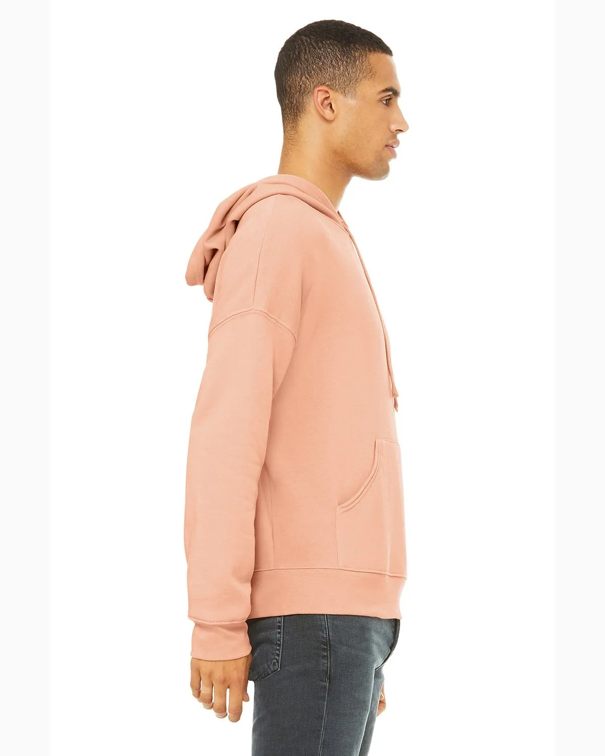 Bella + Canvas Unisex Sponge Fleece Pullover Hoodie 3729 Peach