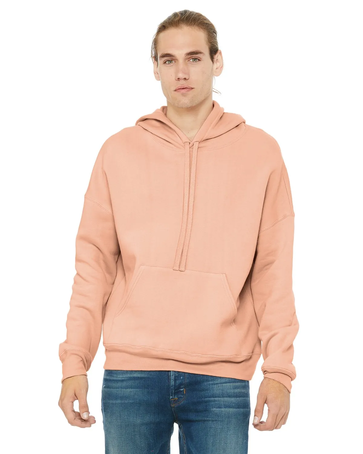 Bella + Canvas Unisex Sponge Fleece Pullover Hoodie 3729 Peach