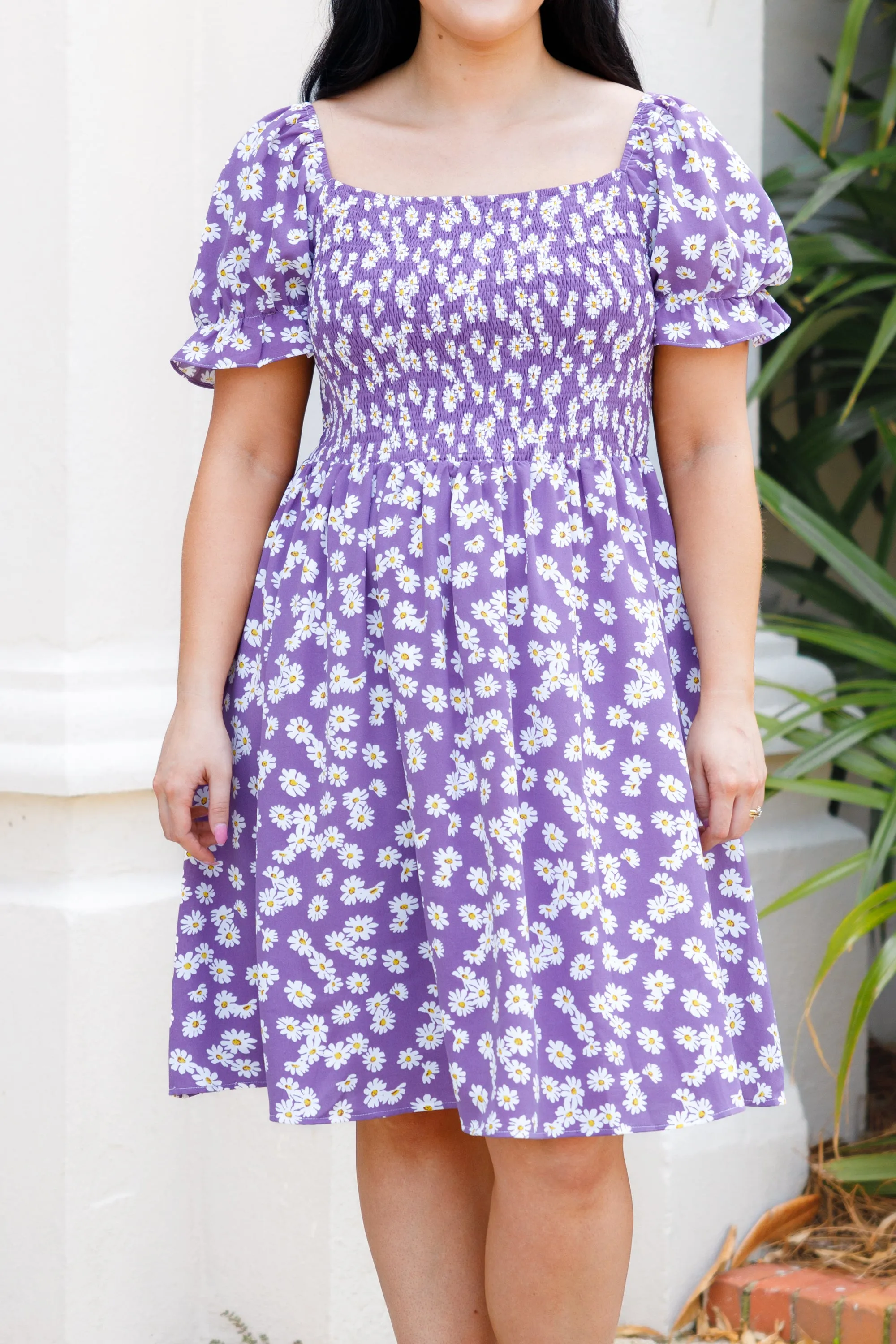 Blooming Where Planted Dress, Purple