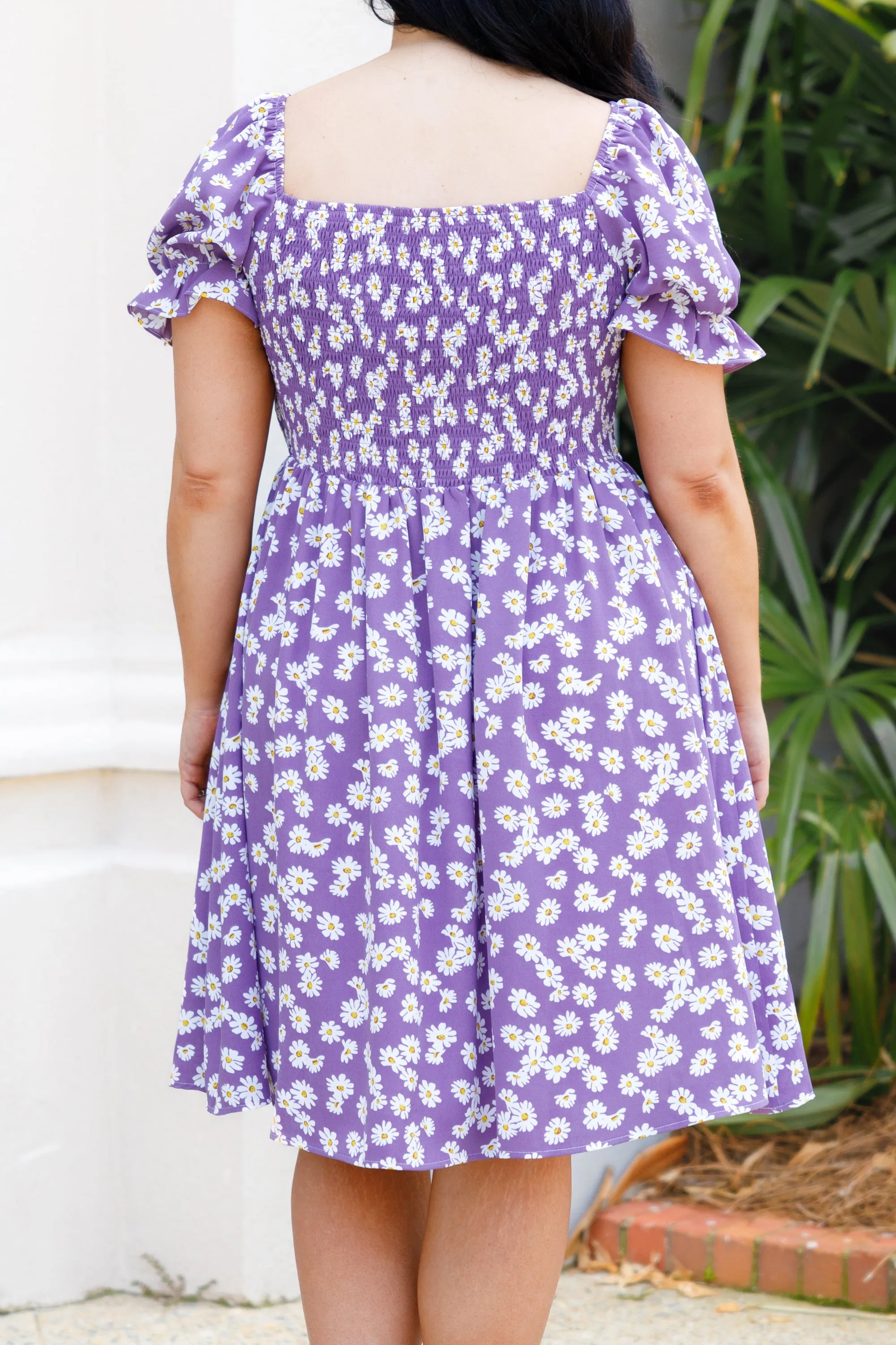 Blooming Where Planted Dress, Purple