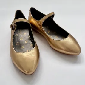 Bonpoint Gold Mary-Jane Shoes: Size EU 29 (Brand New)