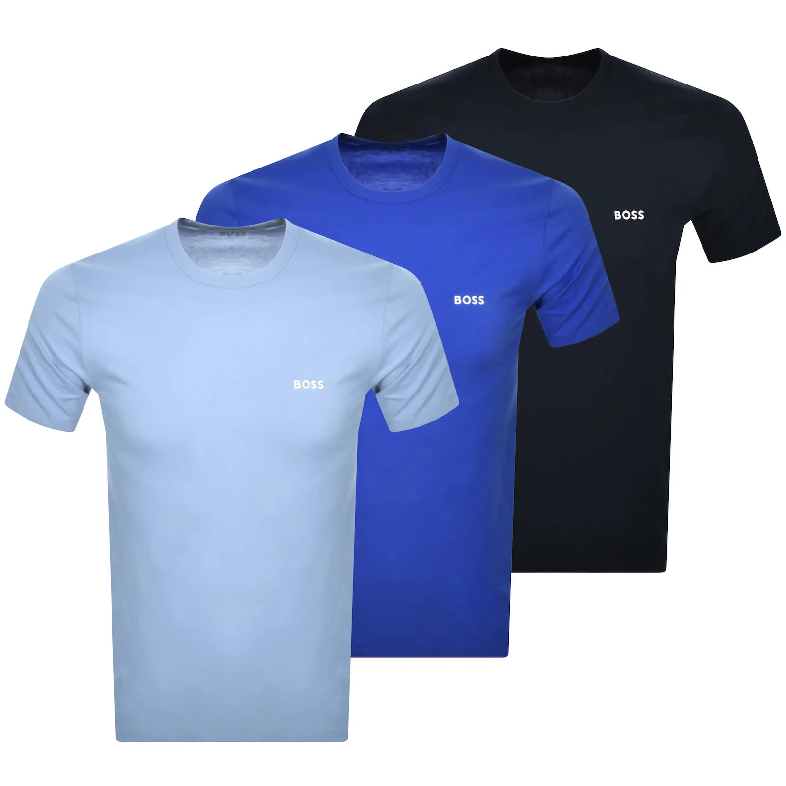 BOSS 3 Pack Crew Neck T Shirts