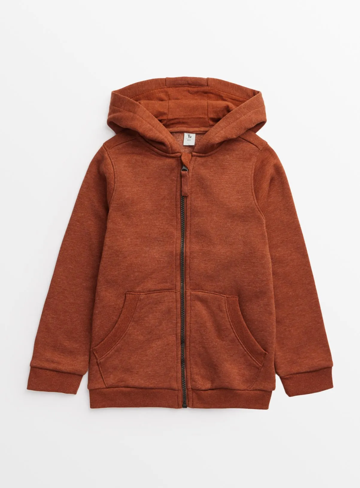 Buy Brown Zip Through Hoodie 11 years | Jumpers and hoodies | Tu