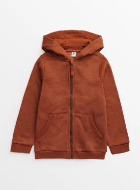 Buy Brown Zip Through Hoodie 8 years | Jumpers and hoodies | Tu