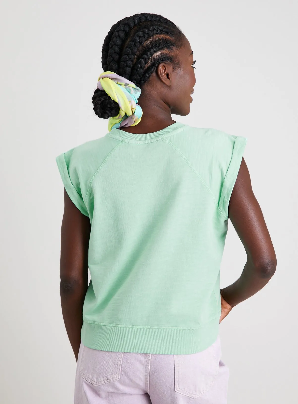 Buy Light Green Dyed Sleeveless Sweatshirt XL | Hoodies and sweatshirts | Tu