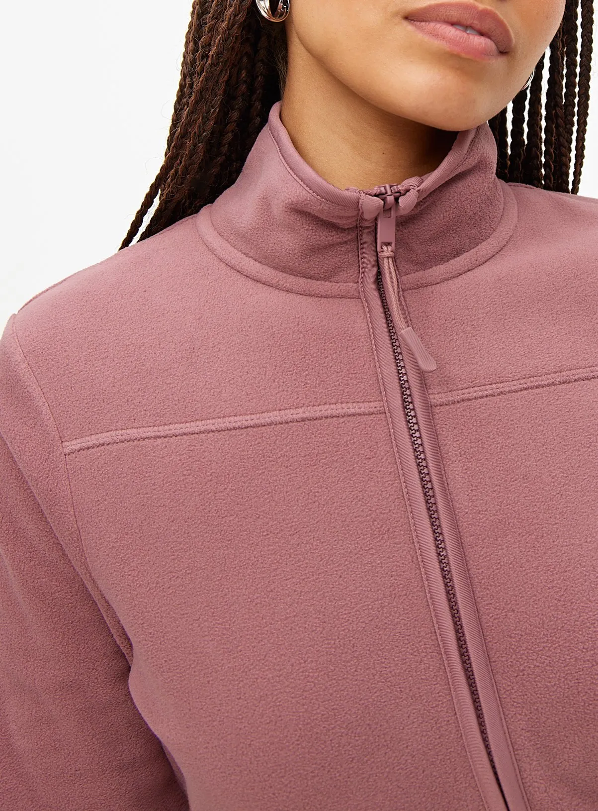 Buy Pink Zip-Through High Neck Fleece XXL | Hoodies and sweatshirts | Tu