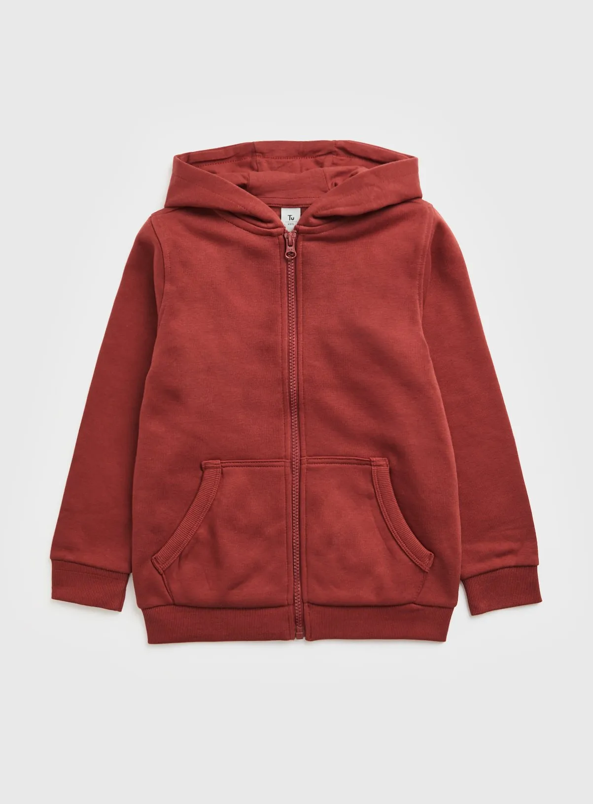 Buy Red Zip Through Hoodie 9 years | Jumpers and hoodies | Tu