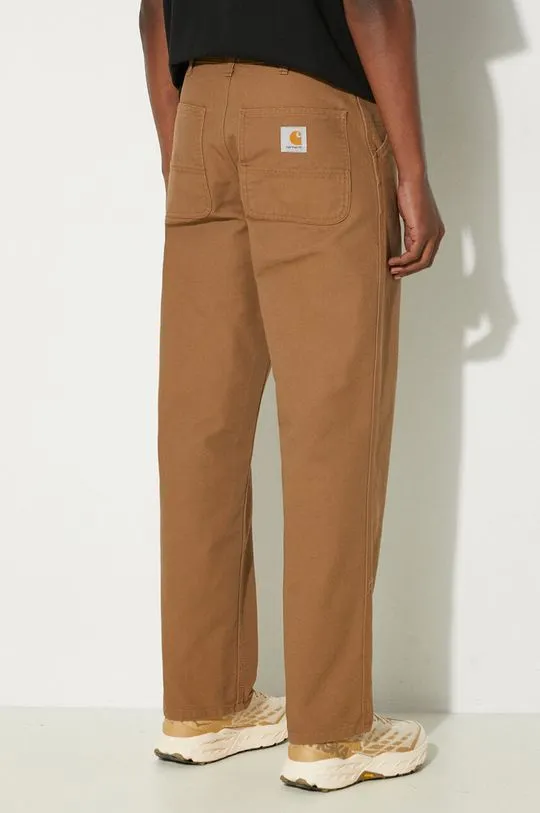 Carhartt WIP cotton trousers Simple Pant brown color I031220.HZ02