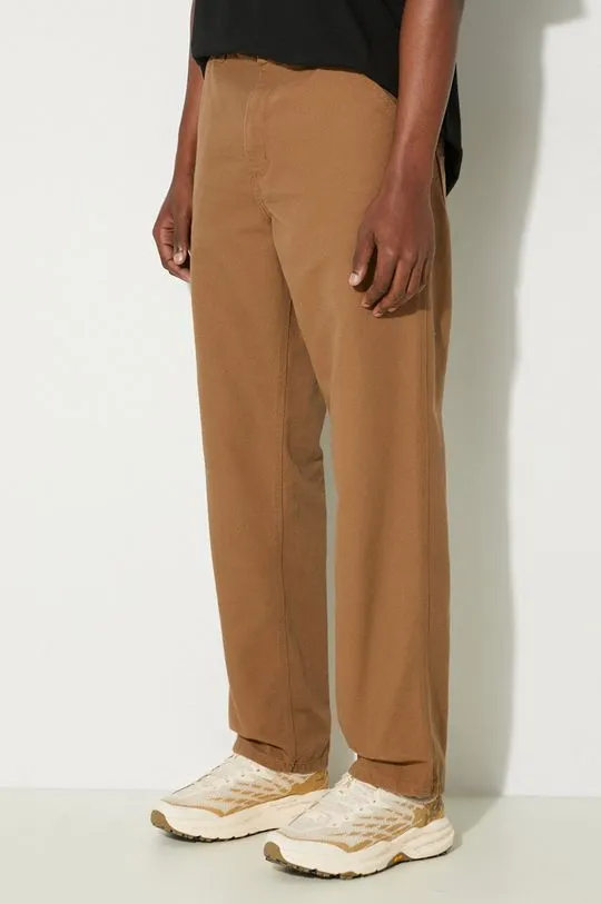 Carhartt WIP cotton trousers Simple Pant brown color I031220.HZ02