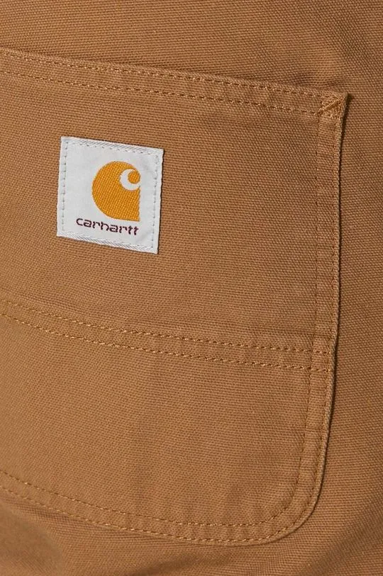 Carhartt WIP cotton trousers Simple Pant brown color I031220.HZ02