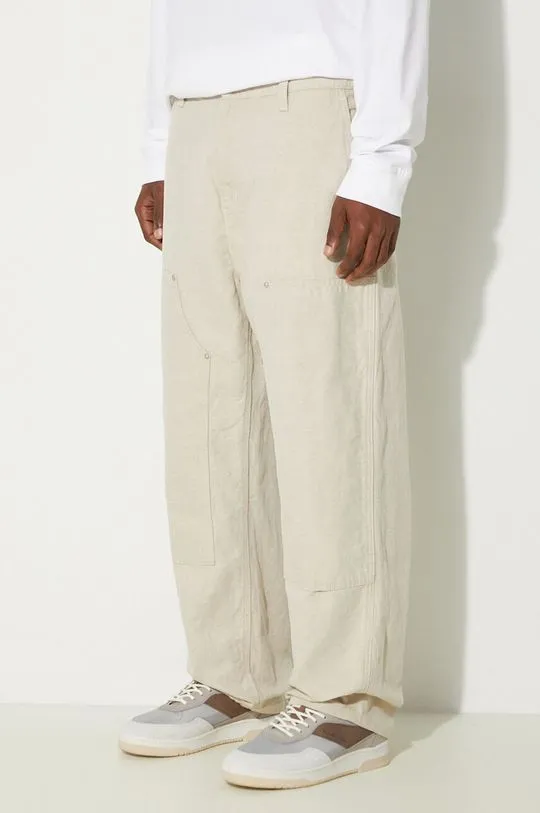 Carhartt WIP wool blend trousers Walter Double Knee Pant beige color I033580.502