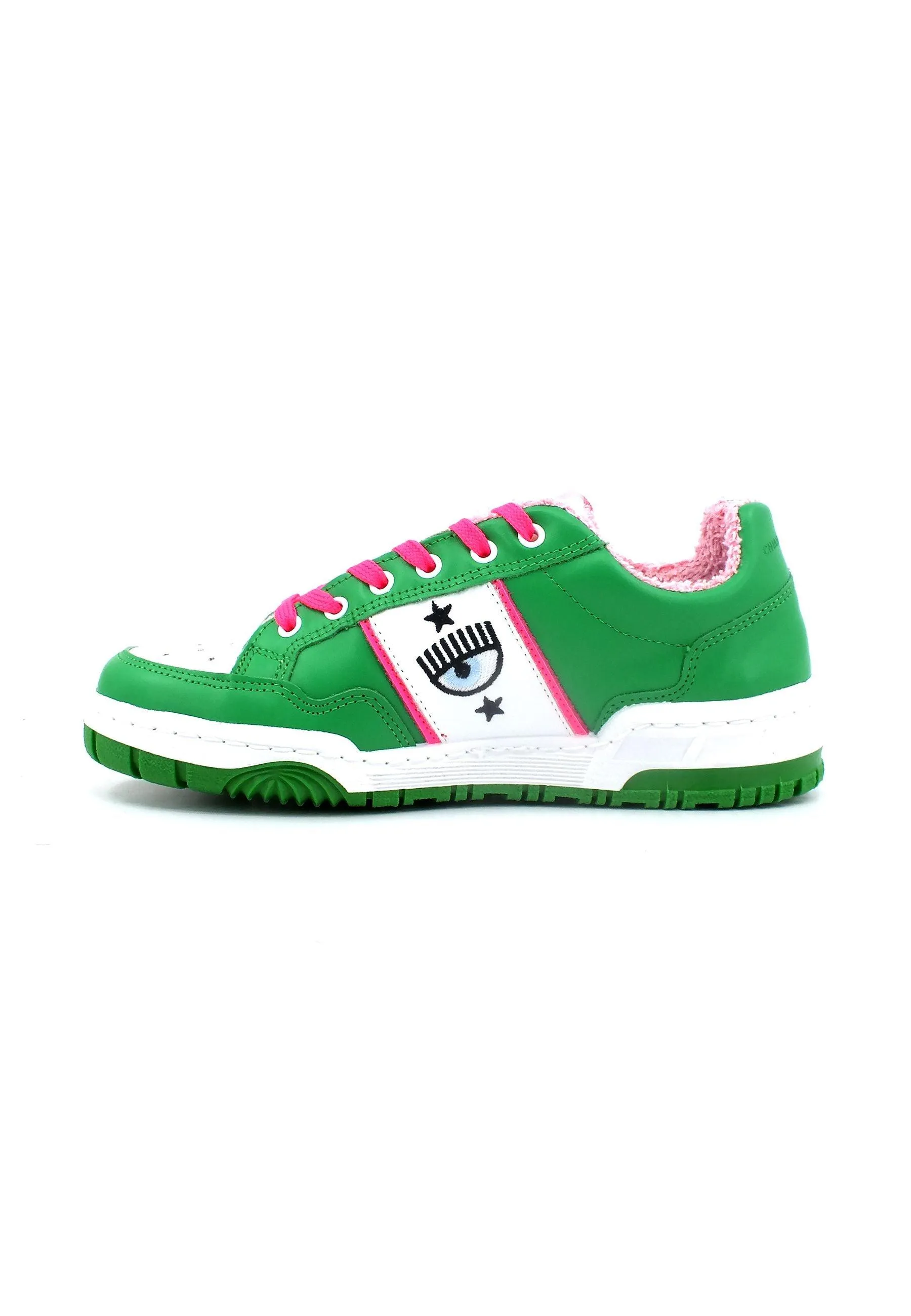 CHIARA FERRAGNI Sneaker Low Donna Green Pink Fluo CF3108-078