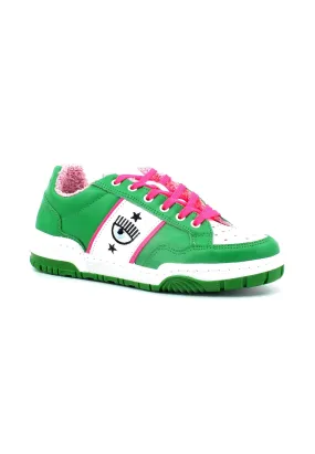 CHIARA FERRAGNI Sneaker Low Donna Green Pink Fluo CF3108-078