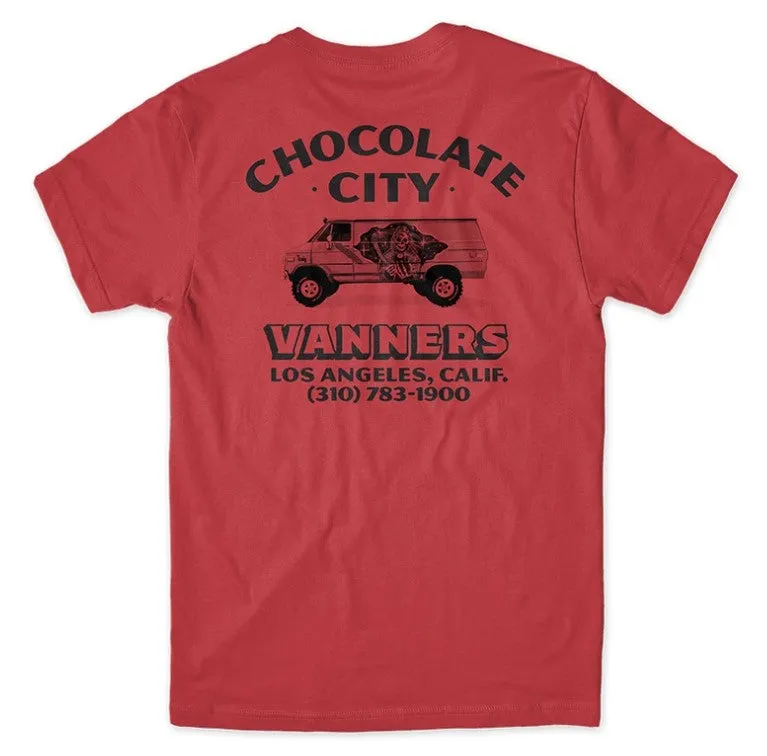 Chocolate Vanner Pocket Tee / Red