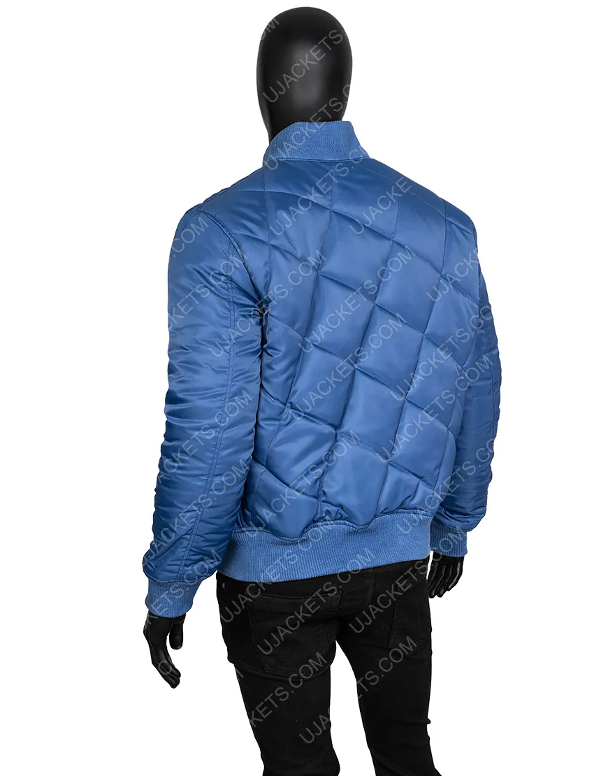 Chris Evans Super Bowl Bomber Jacket | Men's Quilted Bomber Jacket