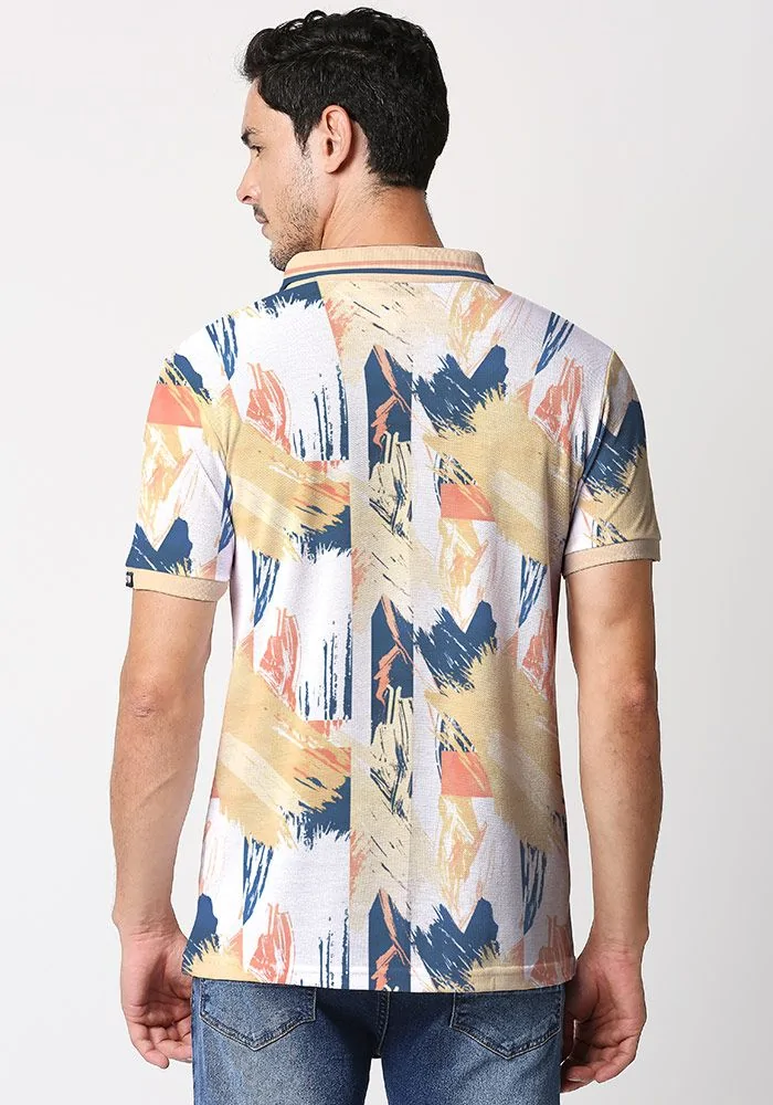 Classic Abstract Printed Polo