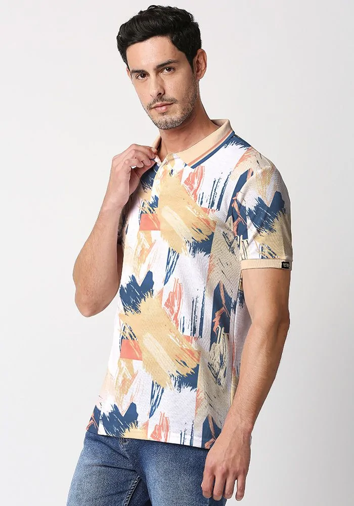 Classic Abstract Printed Polo