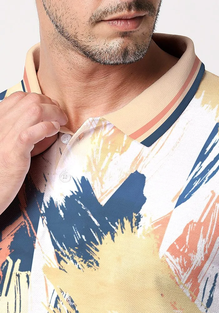 Classic Abstract Printed Polo