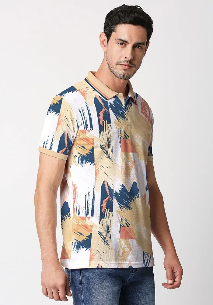 Classic Abstract Printed Polo