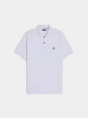 Compass Patch Logo Polo Shirt, White