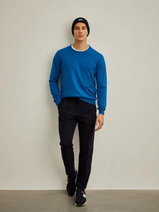 Cotton and cashmere sweater