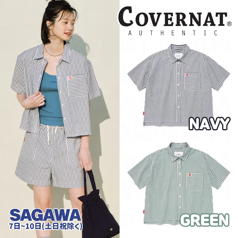 COVERNAT  |Street Style Logo Shirts & Blouses