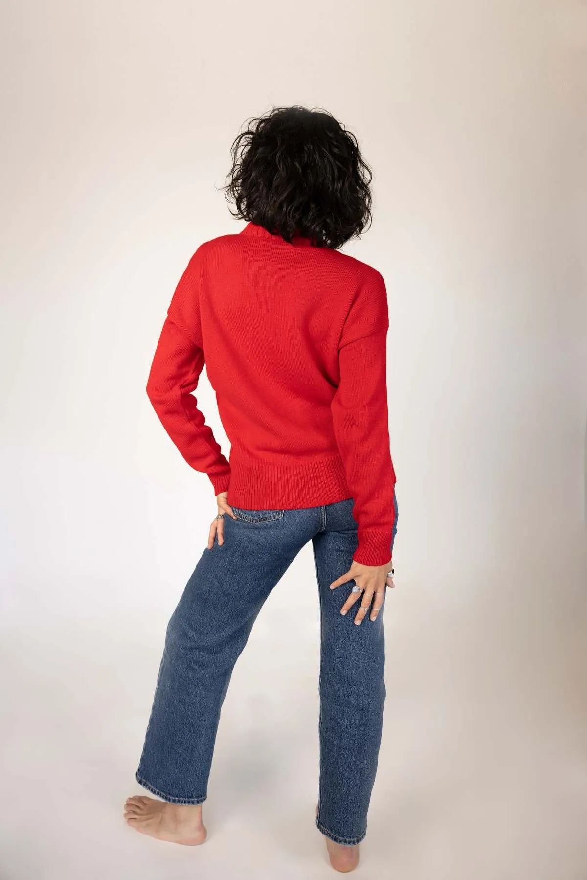 Crew Sweater - Red