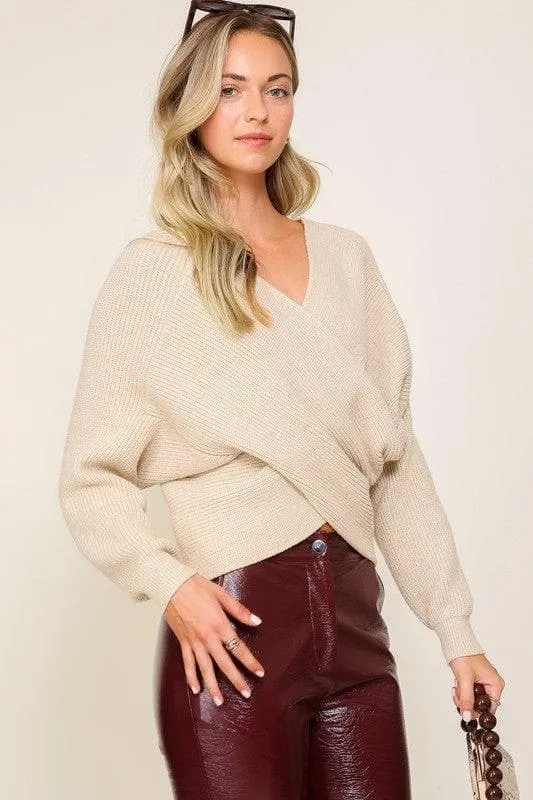 Cross Over Front Sweater