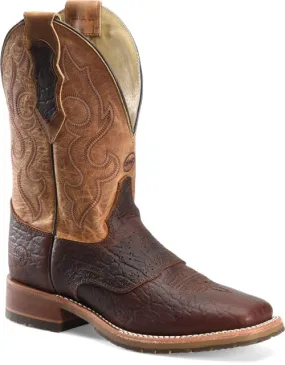 Double H Men's 11 Talache Wide Square Roper Boot - Brown/Tan DH8305