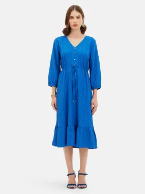 Evelyn Tie-Up Midi Dress