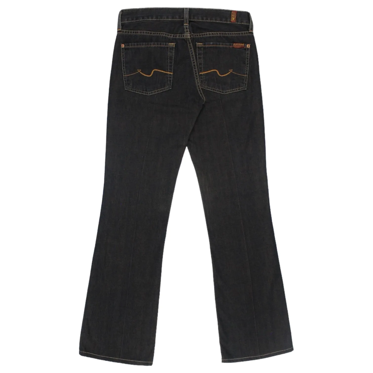 For All Mankind Black/Sand Mid Rise Jeans