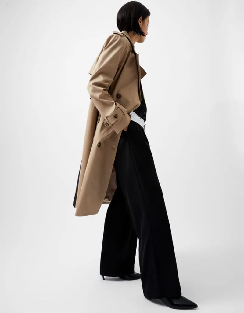 French Connection Coco Twill Trench Coat - Autumn Camel