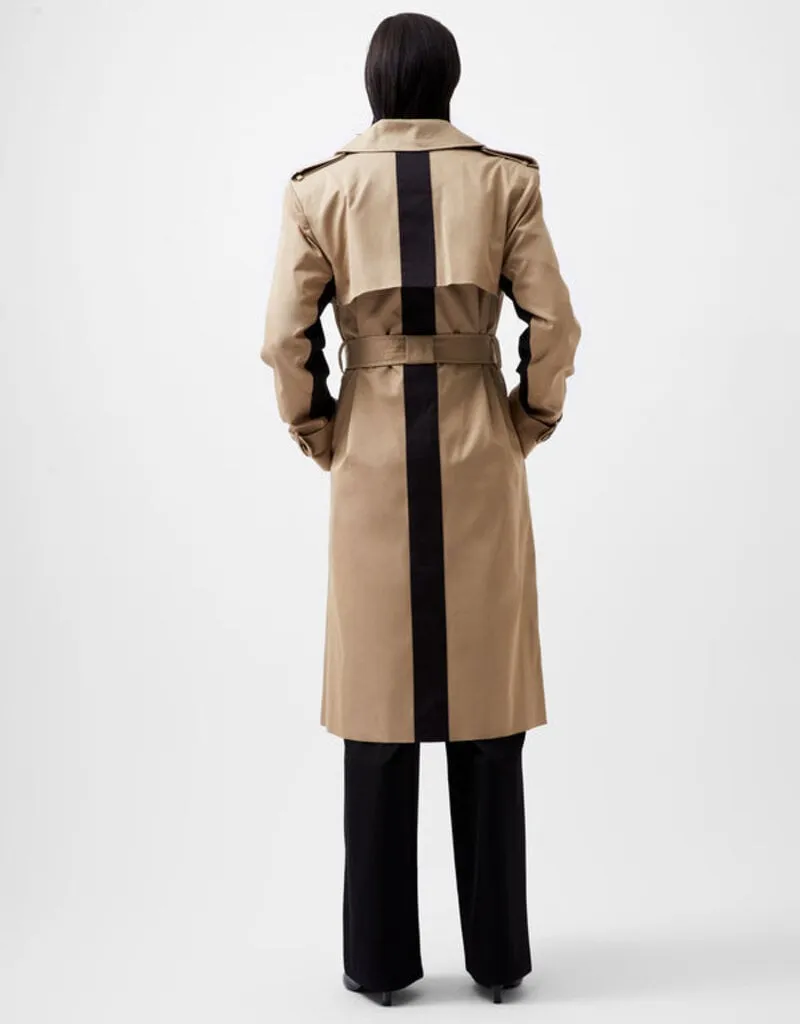 French Connection Coco Twill Trench Coat - Autumn Camel