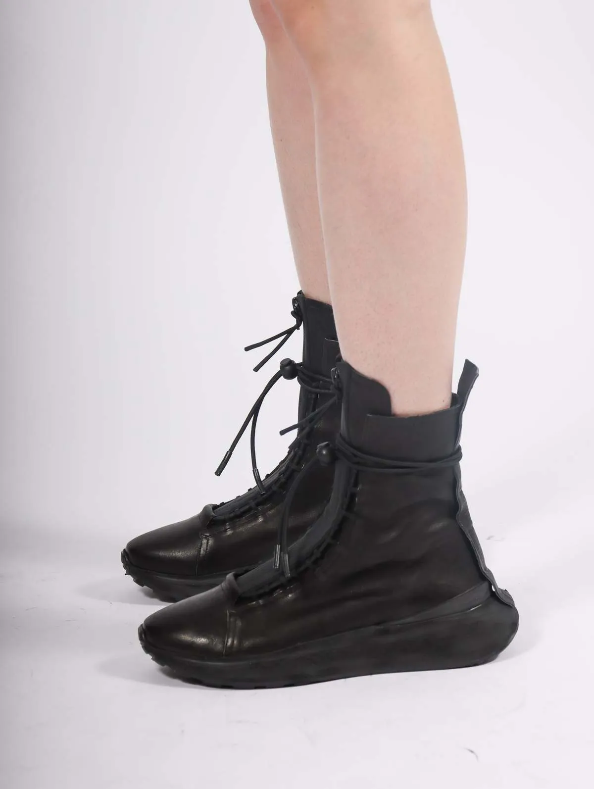 Futurist Sneaker Boot - Black