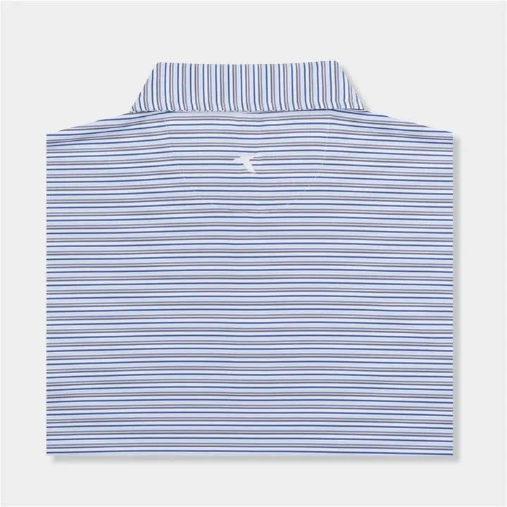 GenTeal Apparel Driftwood Stripe Performance Polo